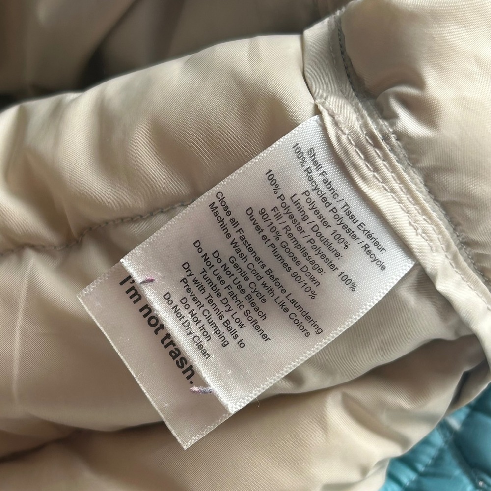 GoLite WMNS XS 800 Down Puffer Jacket Teal Blue Pertex Microlight Eco Full Zip - Picture 2 of 13